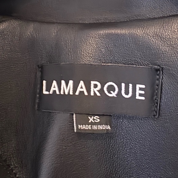 Lamarque Dylan black leather jacket XS - Picture 7 of 9